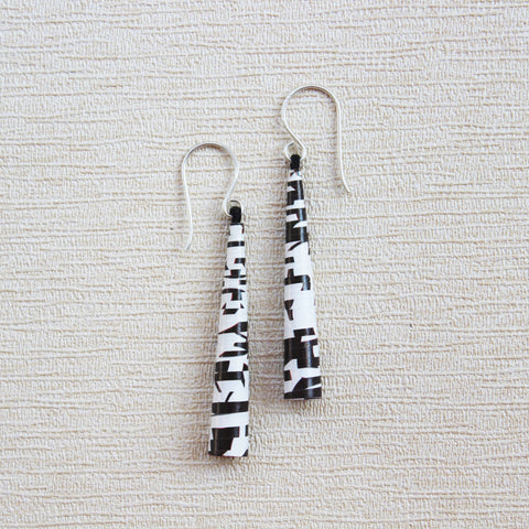 Cross word  puzzle earrings