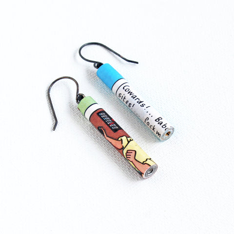 Retro Comic earrings