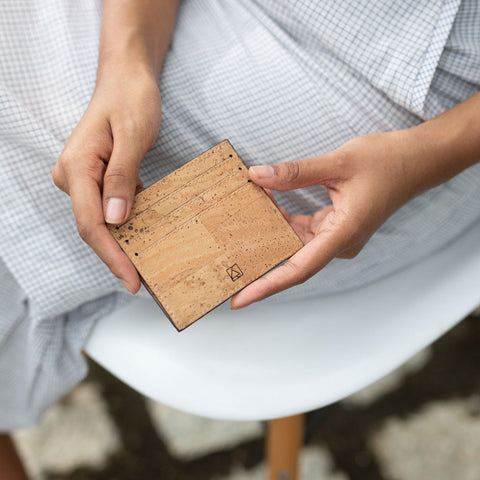 Cork Leather Card Case