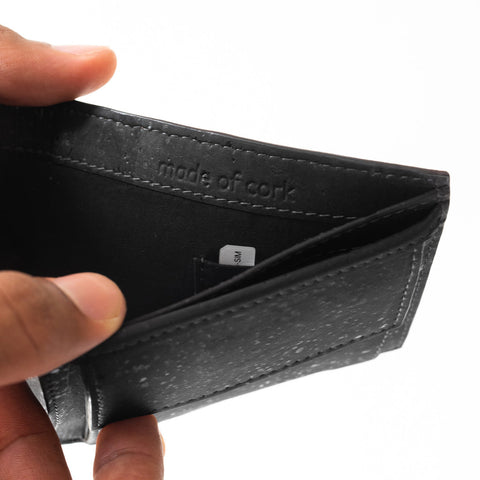 Cork Leather Men's Coin Wallet